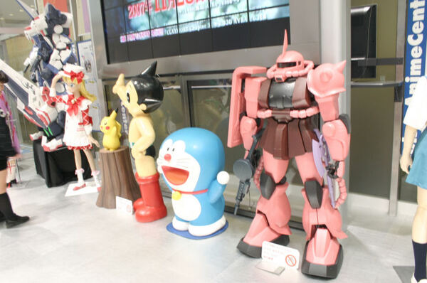 これらは東京アニメセンターに常時展示されている