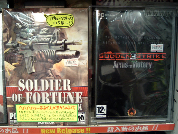 「Soldier of Fortune: Payback」と「Sudden Strike III: Arms for Victory」