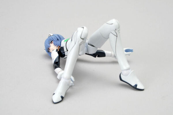 雑誌の写真を真似て……