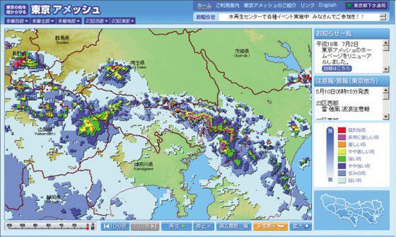 Ascii Jp 人気降雨情報サイトを 下水道局 が運営する理由