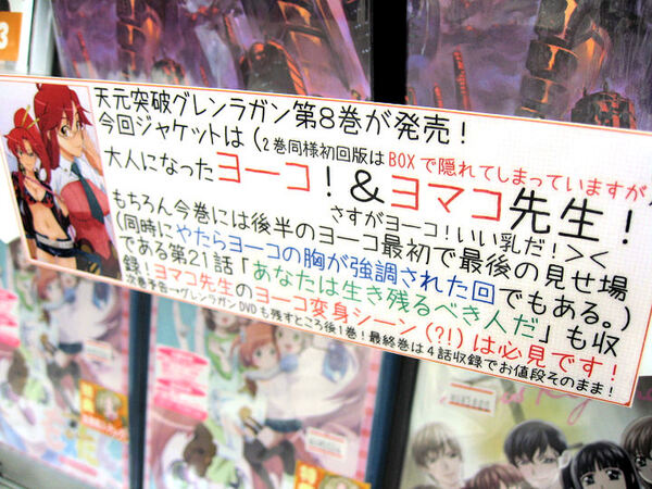 Ascii Jp グレンラガンdvd8巻 ヨーコ ヨマコ先生のおっきいおっぱいポスター