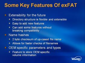 exFATの特徴を解説するスライド2