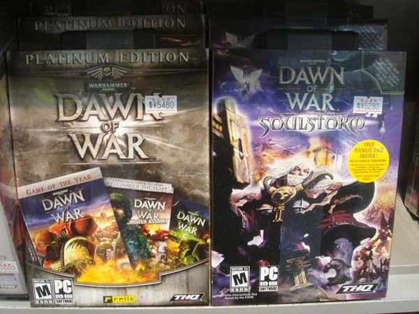 「Warhammer 40000: Dawn of War Platinum Edition」、「Warhammer 40000: Dawn of War - Soulstorm」