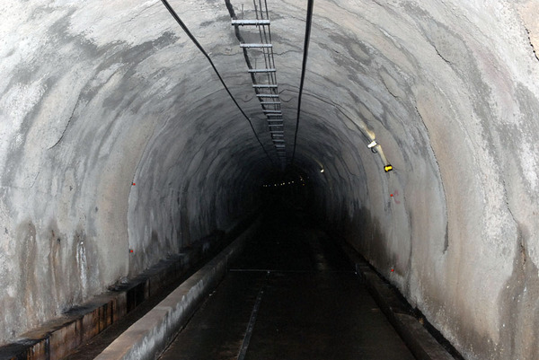 青函トンネル工事坑