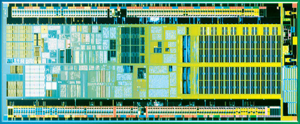Atomプロセッサーのダイ写真