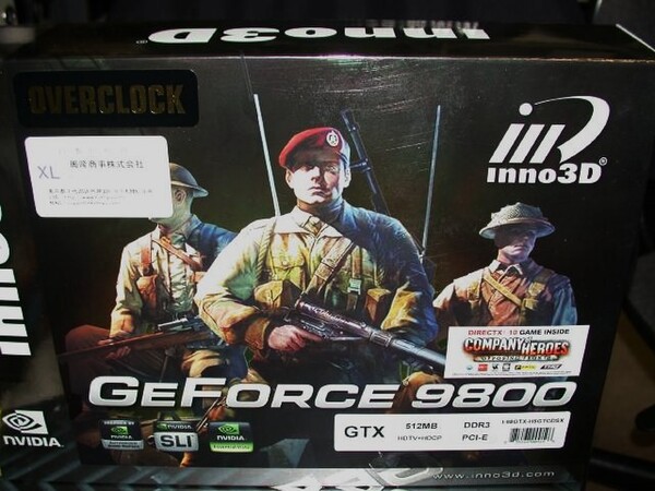 「Inno3D GeForce 9800GTX OC 512MB DDR3 PCI-E」