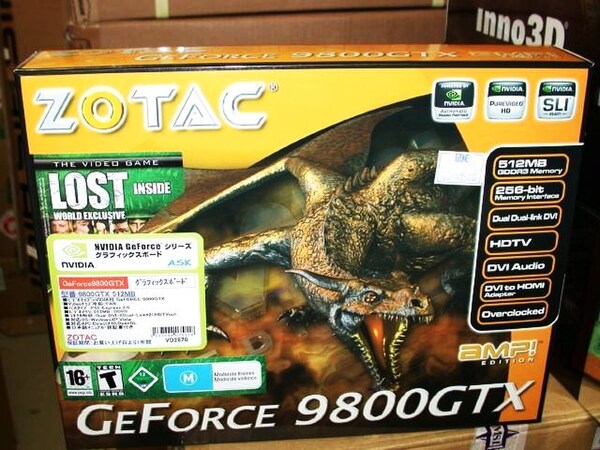 「GeForce 9800 GTX AMP!」