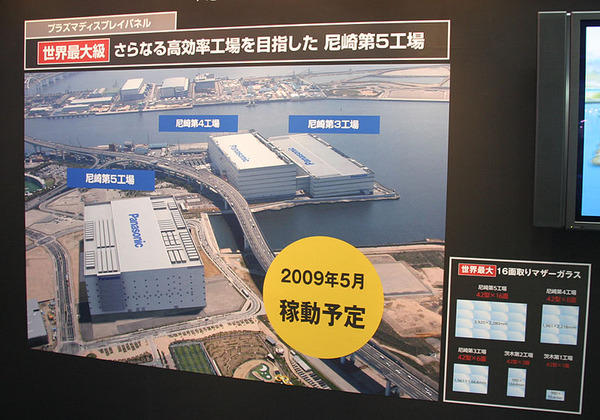 2009年5月稼働予定の同社「尼崎第五工場」