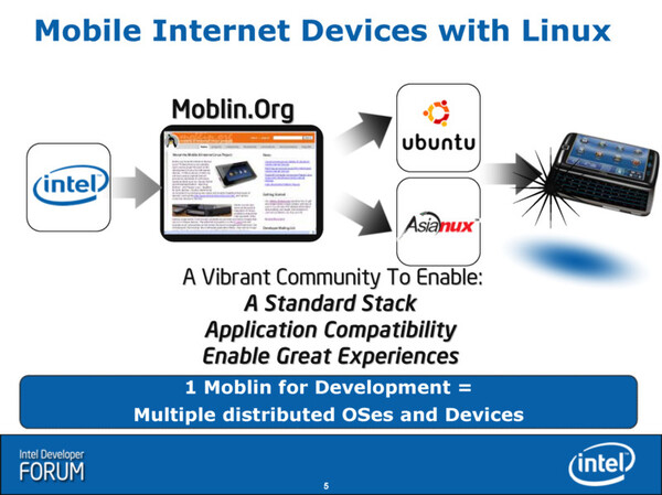 インテルはMID用Linuxの開発を支援している