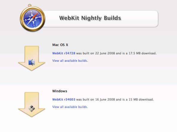 Windows版のWebKitは、DosスクリプトからSafariのコンポーネントを利用して立ち上げる