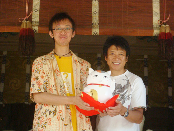 大森貴弘監督（左）と井上和彦さん(右）