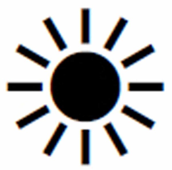 日光モード。ピーカン晴れの日は、このモードを使う。とはいえ、木陰などの場合は日光モードは不向き