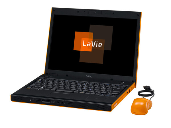LaVie G タイプNの特別カラー「アクティブオレンジ」
