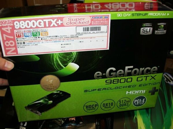 「e-GeForce 9800GTX+ Superclocked 512MB」