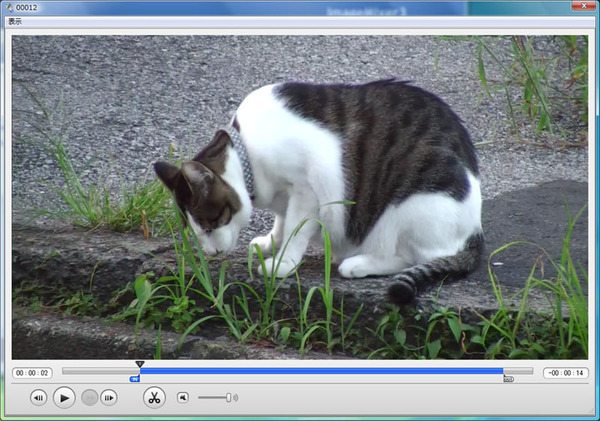 ImageMixer 3における映像のカット編集はイン点とアウト点を指定するだけの簡単なもの