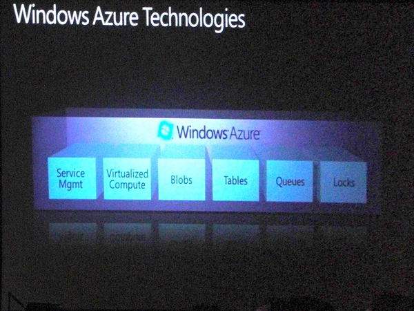Windows Azureは、基本的な実行環境を提供する。これはOSそのものだ。