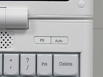 キーボード右上にある省電力モード切替ボタン