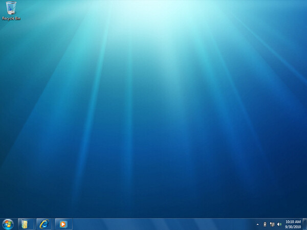 Windows 7のデスクトップ画面