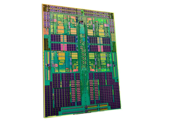 「クアッドコアAMD Opteronプロセッサ」のダイ写真