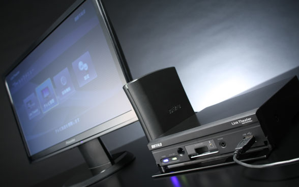 「Link Theater LT-H90DTV」と外付けのUSB HDD