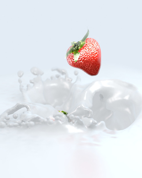 “Strawberries and Milk”の完成図