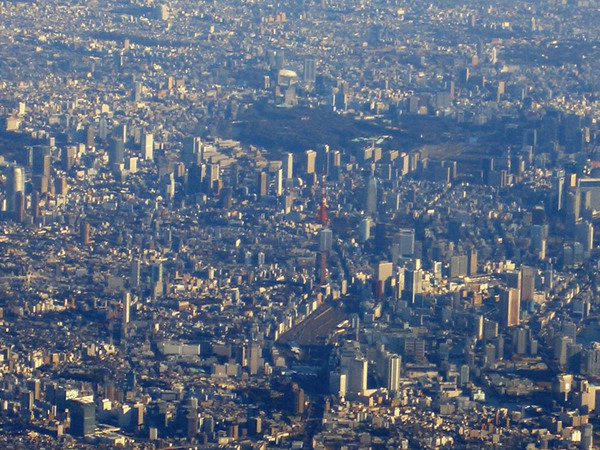 東京上空（オリジナル画像）