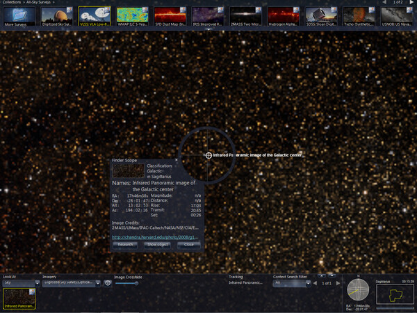 電波望遠鏡で撮影した銀河中央部の画像