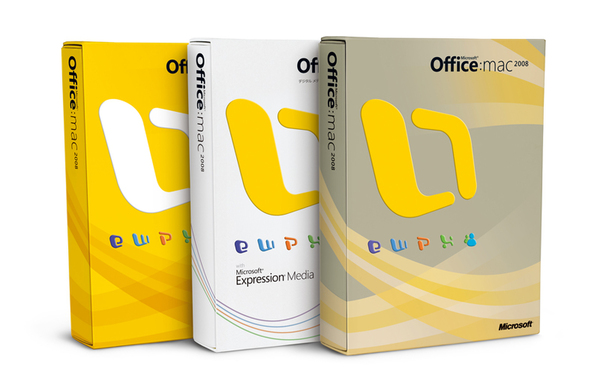 「Microsoft Office 2008 for Mac」パッケージ
