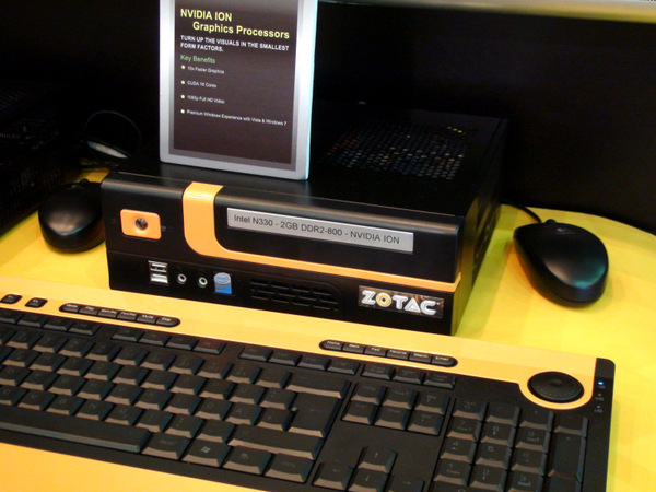 ZOTACはION搭載マザーボードを使ったネットトップを展示