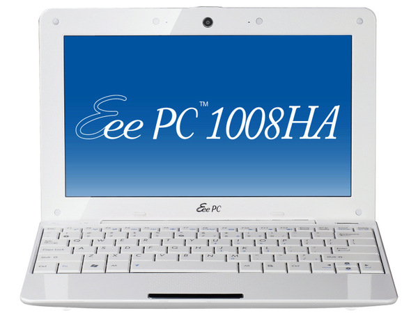 Eee PC 1008HAの「パールホワイト」