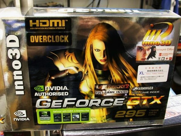 「GeFORCE GTX295 OC Platinum 1792MB DDR3 PCI-E」
