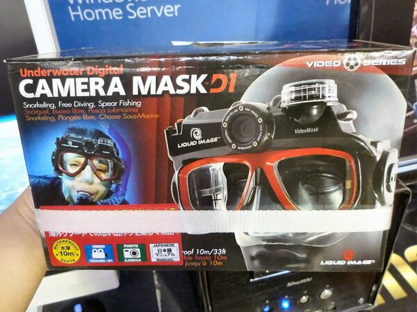 500万画素カメラ付き水中マスク　UDCM310