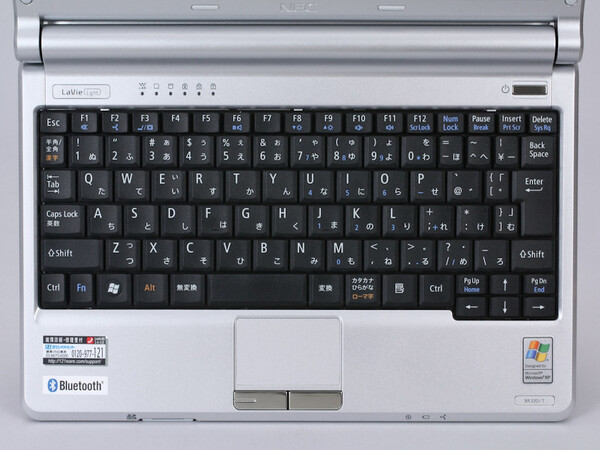 BR330/TAのキーボード