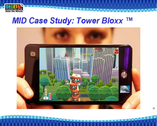 Digital Chocolate社がMID向けに移植した「Tower Bloxx」というゲーム