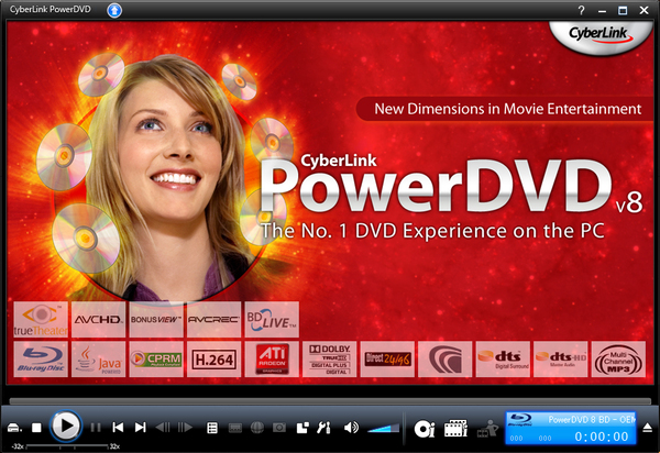 PowerDVD 8 BD edition