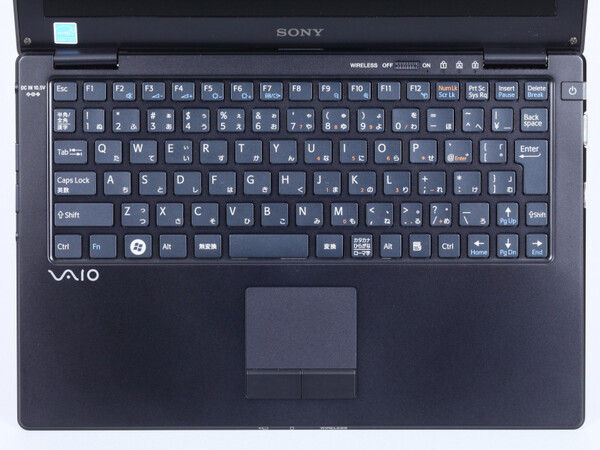 VAIO Xのキーボード