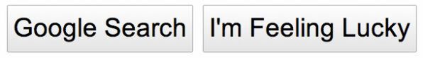 「Google Search」ボタンと「I`m Feelin Lucky」ボタンを拡大。2つのボタンにCSS3が使われている
