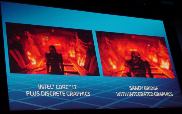 Sandy Bridge内蔵GPUとディスクリートGPUでの表示品質比較