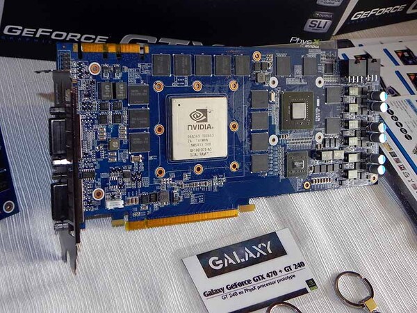 「Galaxy GeForce GTX 470＋GT 240」
