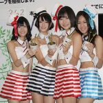 アイドリング!!!が『お台場合衆国2010』でエコ活動の記者会見！