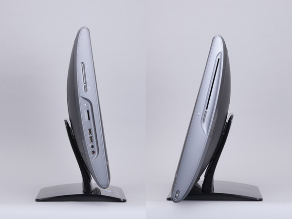 TouchSmart 610 PCの左右両側面