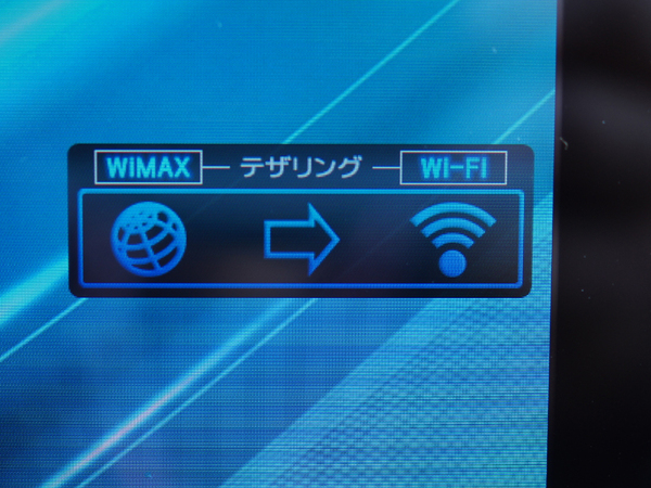 ホーム画面にはWiMAXや無線LAN、テザリングのオン／オフが簡単にできるようにウィジェットを用意する