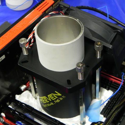 CPU極冷用 冷却カップ Extreme Cooling Cup RECC-01 REEVEN EXTREME COOLING CUP (RECC-01) / OVERCLOCK WORKS