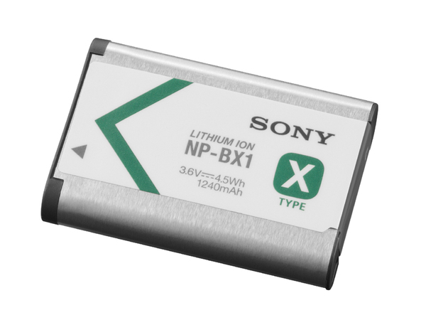 バッテリーは新型の「NP-BX1」を採用。容量は1240mAh