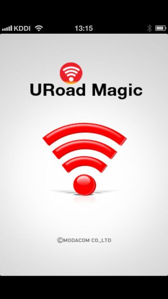 URoad-Magicの起動画面