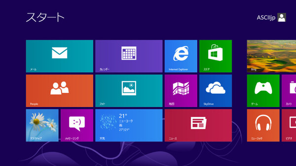 Ascii Jp 速報版 ついにrtm版が公開 これがwindows 8だ Part 1 1 2