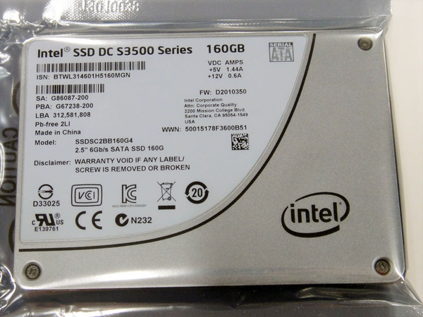 INTEL BLK SSD DC S3500 Series 2.5inch 7mm厚 120GB SSDSC2BB120G401 khxv5rg