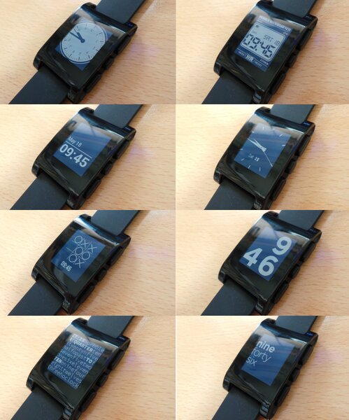 筆者はこの8種類の腕時計イメージを、時々切り替えて楽しんでいる