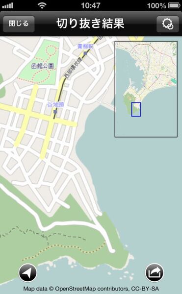 Ascii Jp 16枚の巨大地図が作れるiphoneアプリ でかマップ
