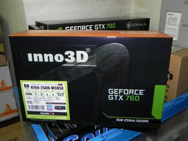 NVIDIA GeForce GTX760 4GBモデル inno3D
